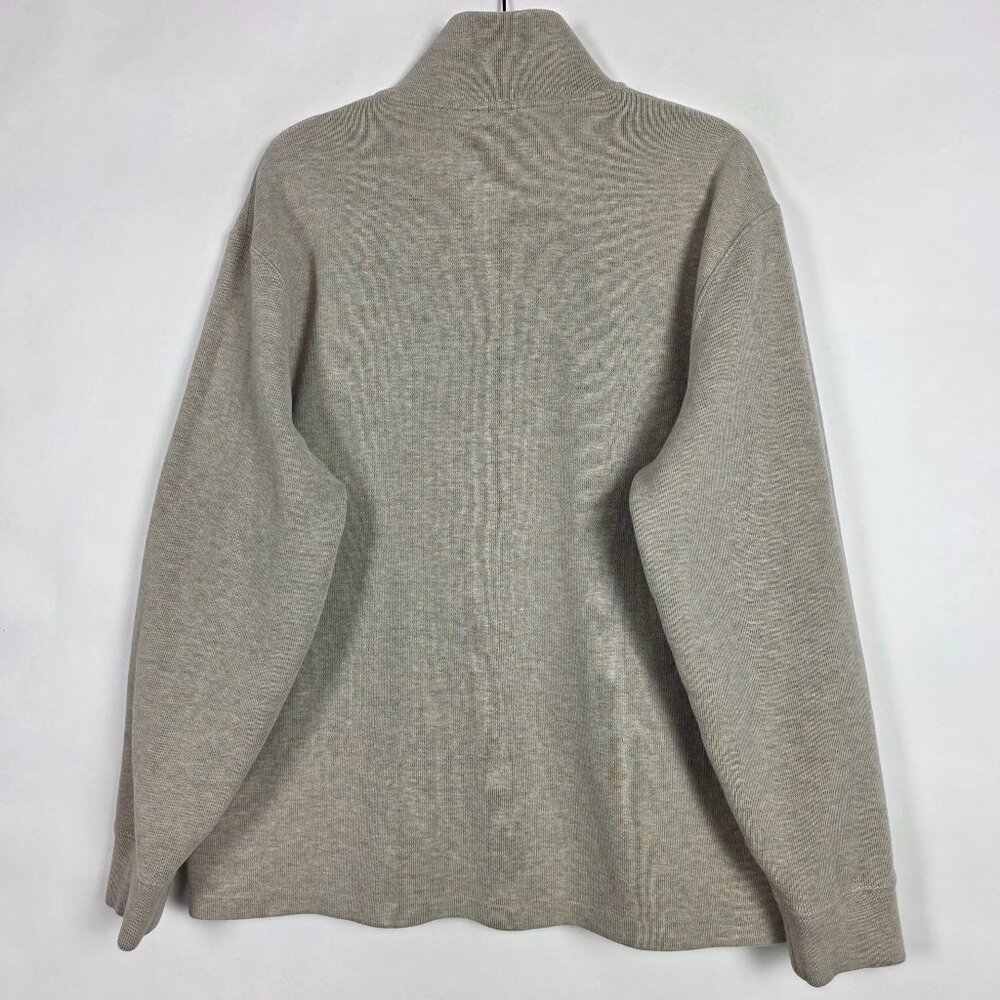 Polo Ralph Lauren 1/4 Zip Preppy 100% Cotton Men XL Long Sleeve Pullover Sweater - Picture 2 of 7